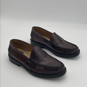 Nunn Bush burgundy Leather penny Loafers mens 10M casual event office grandpa